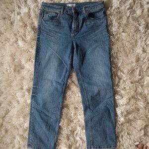 Free people high rise skinny cropped jeans